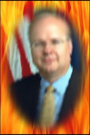 Rove up in flames