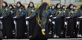 Iranian policewomen, who Deborah Orr claims have no independent life outside of the home