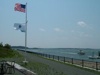Spectacle Island from the activity center, copyright 2006 by Borderline