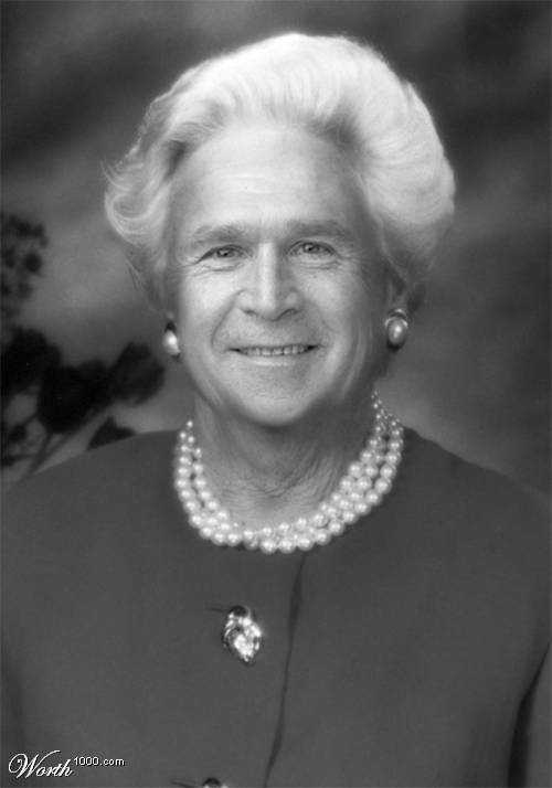 George Bush as a woman