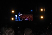My brother's head on left watching Bruce in Sydney - 2003