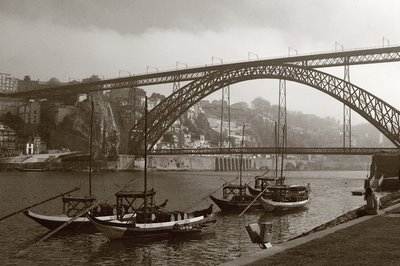 foto porto, douro e ponte luis I, cais do barcos rabelos, photo dominique houcmant, goldo graphisme