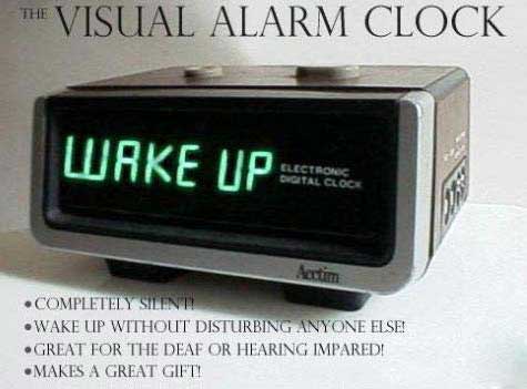 visual alarm