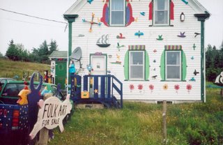 Barry Colpitts' house: Folk Art for Sale