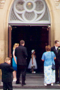 July 2004 unknown wedding at St Paul's United Church, Fredericton, NB. Photo by Joe Blades.
