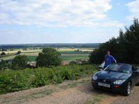 The MG-F and my good self enjoying Le Loir valley