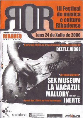 Cartel festival RQR en Ribadeo 2006