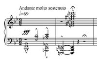 First three measures of Tosca