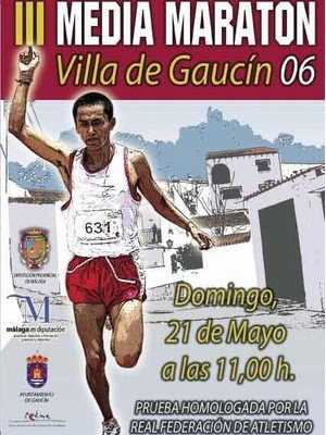 Cartel de laIII Media Maratón Villa de Gaucín 2006