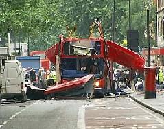 Bus esploso a Londra