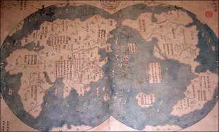 mappa cinese del mondo