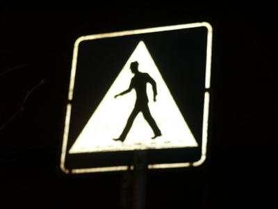 Oslo pedestrian crossing sign