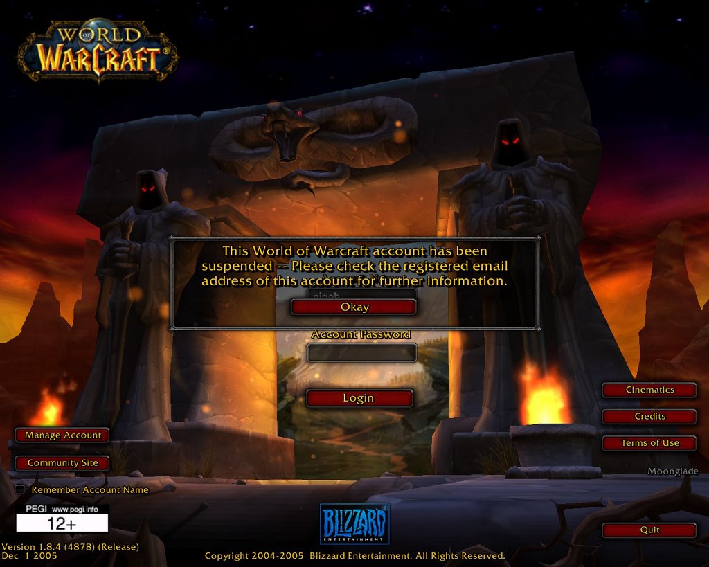 Бан ворлд. Бан ВОВ. World of Warcraft вход. Бан ВОВ Классик. Wow Дисконнект.