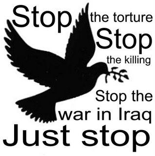 Stop the torture. Stop the killing. Stop the war in Iraq. Just stop. (Copyright © 2005 by Katharine O'Moore-Klopf.)