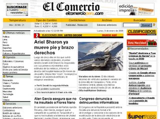 El Comercio Online 9 Ene 2006