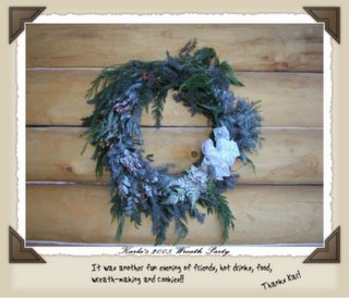 Wreath I made at Kar's wreath party