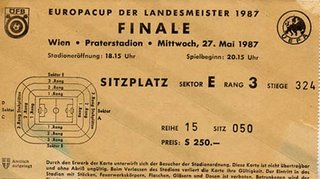 Porto Final da Taca dos Campeões -Bilhete - Vienna 1997