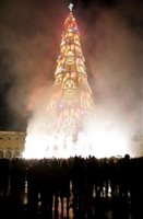 Europe’s highest artificial Christmas tree.