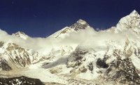 Mt Everest and the high Himalayas