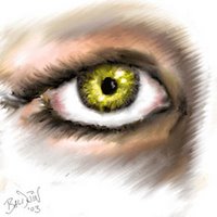 Artistic sketch of an eye
