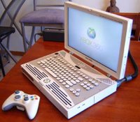 Converting an Xbox 360 into a laptop.