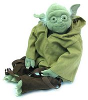 A Yoda plush backpack.