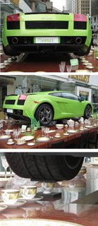 High tea with Lamborghini.