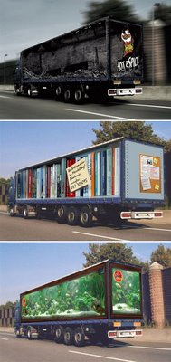 Creative ads on trucks