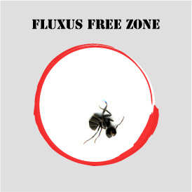 fluxus free zone with red circle, Allan Revich