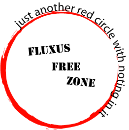 just another red circle fluxus free zone by Allan Revich