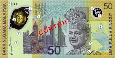 Malaysia New $50 currency note