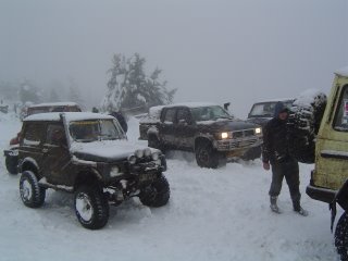 Jeeps en la Nieve
