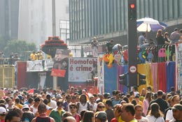 Parada do Orgulho GLBT - Av. Paulista. Foto de Lauro Marques