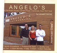 What's on page 47. The editor with staff at Angelo's, Cranbrook.