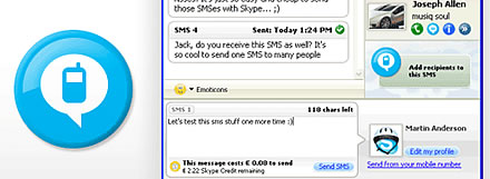 Skype SMS