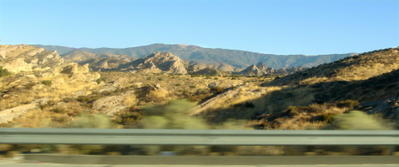 San Andreas Fault as seen from the 14 Freeway, 8/28/05