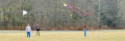 people with kites
