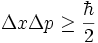 fórmula principio de incertidumbre