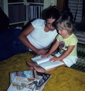 shannon reading to auntie jenny