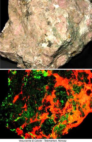 Vesuvianite & Calcite