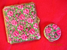 A Stunning Pair of Compacts, this is a Cigarette Case, and a Miniture Powder Compact
