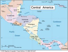 Map of Central America