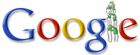 Logo de Google pel XXI Concurs de Castells(01/10/2006)