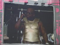 Cee-Lo in a metal breastplate
