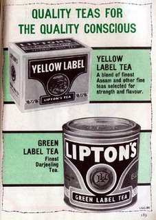 Lipton's - Yellow Label Tea and Green Label Tree