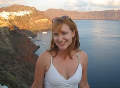 In the cliffs above Oia -