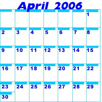 23 год апрель месяц. Апрель 2006 года календарь. Календарь апрель 2006г. Календарь 2006 по месяцам. Календарь 2006 года по месяцам.