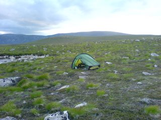 campsite at Lochan Odhar