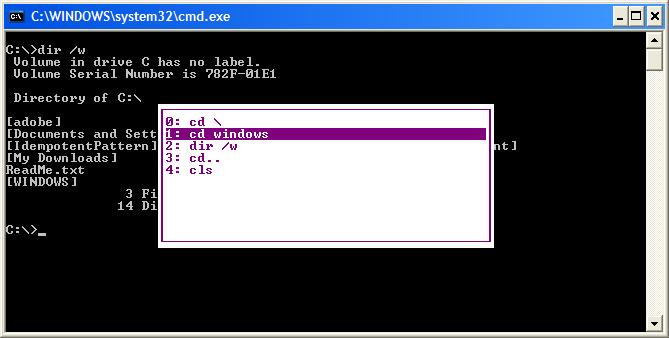 full list of command prompt commands