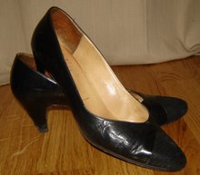 Svarta vintage skor